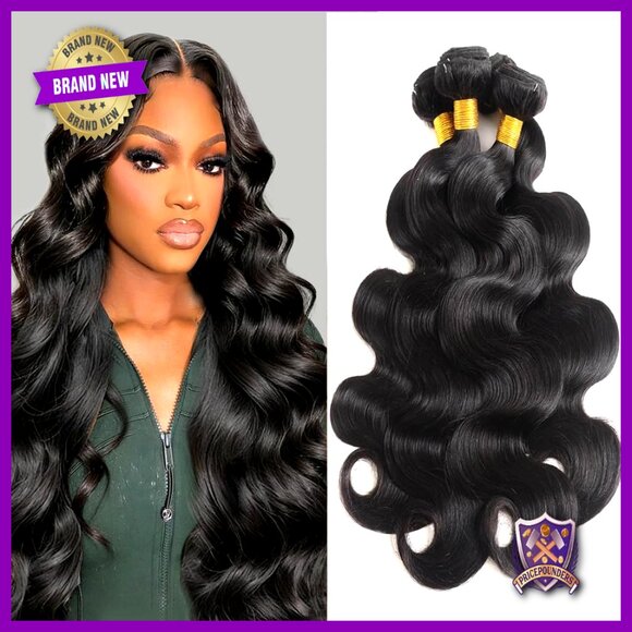 4 Bundles 18-24 Inch Body Wave Human Hair Extensions Soft Silky